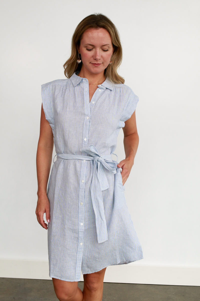 Iman Pinstripe Dress