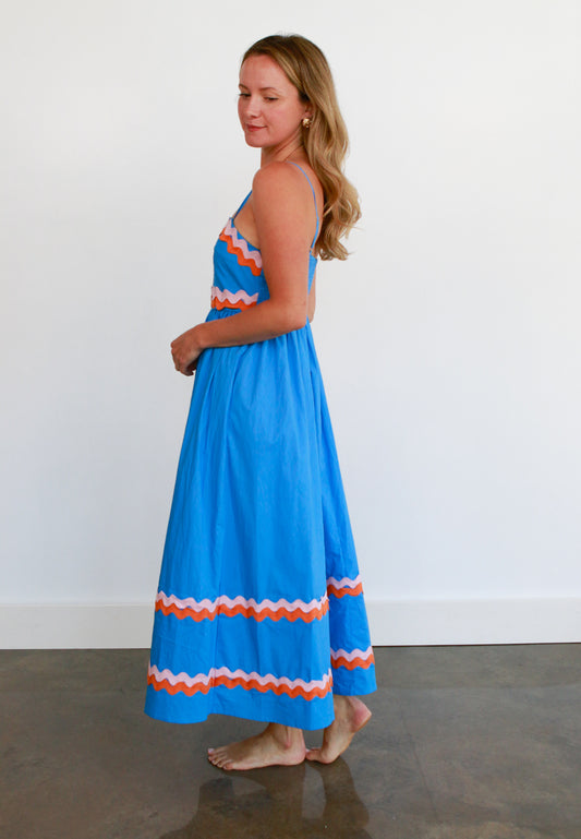 Tangerine Skies Midi Dress