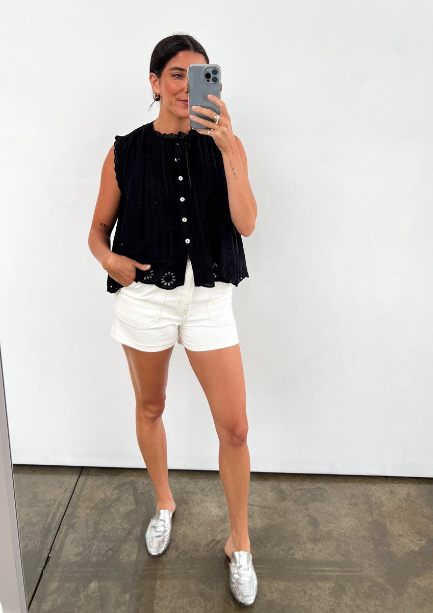 Ally Cotton Eyelet Blouse
