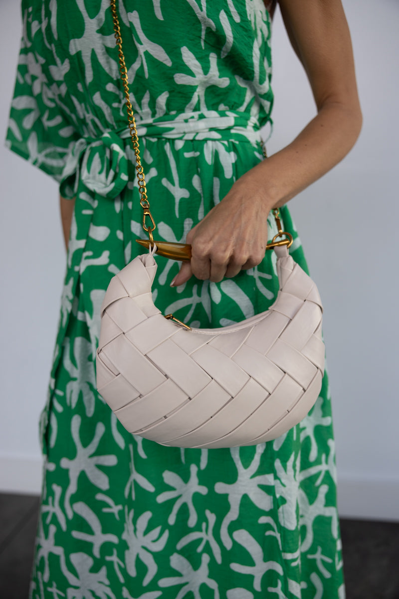 Ruskin Woven Bag in Ivory