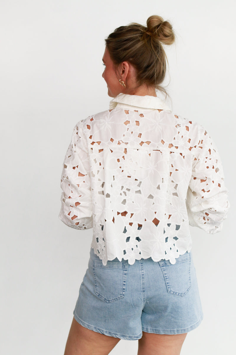 Veronica Eyelet Top