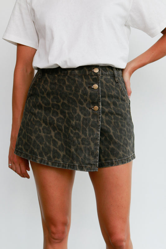 Leopard Mini Skort
