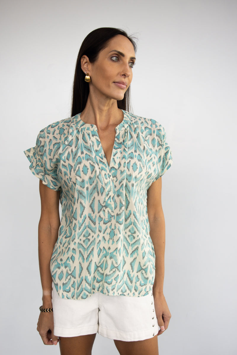 Mindy Leopard Top