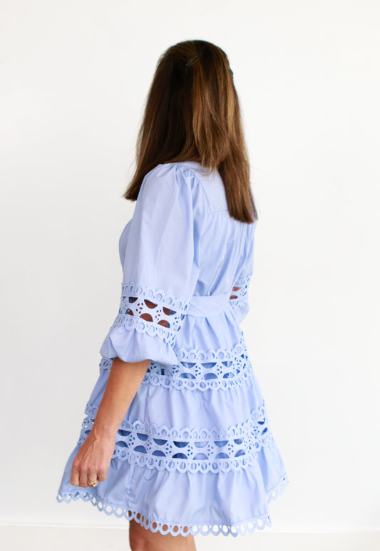 Haviland Eyelet Mini Dress