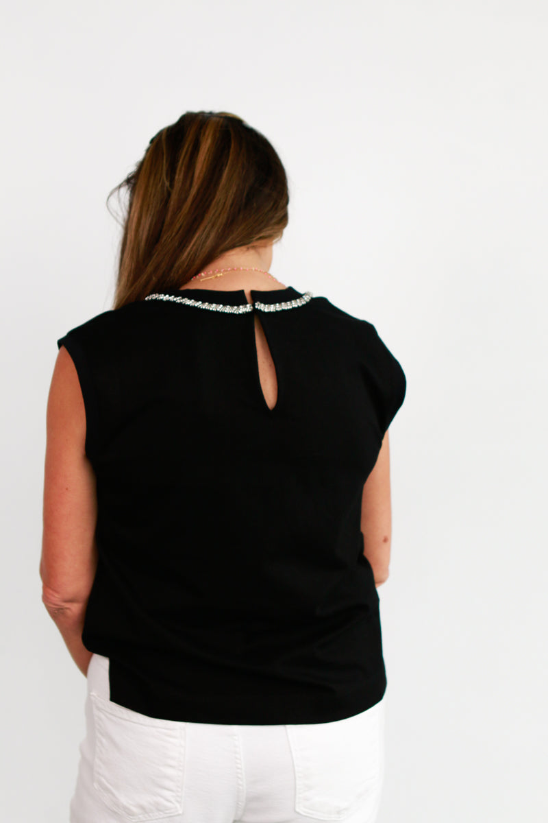 Celia Sleeveless Bow Tee