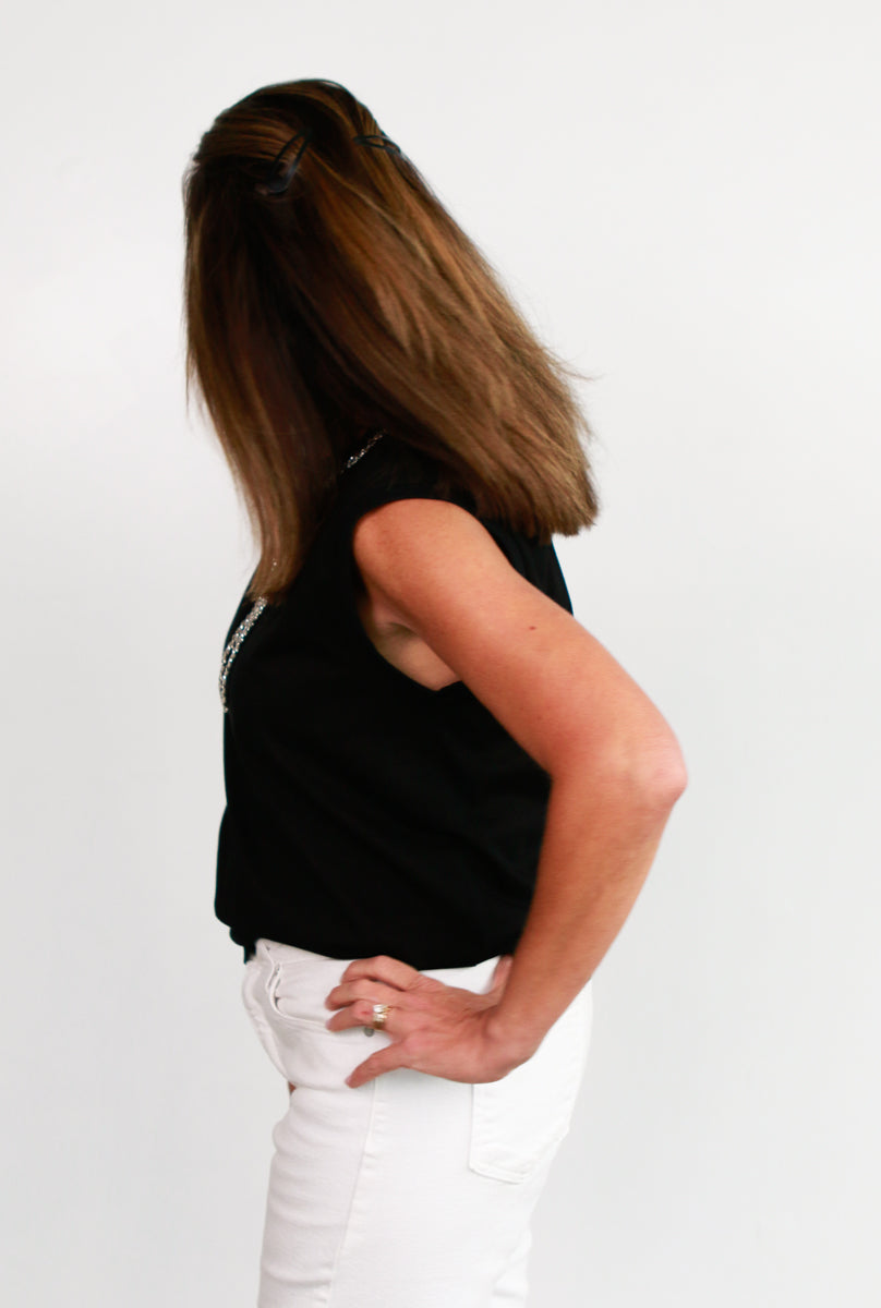 Celia Sleeveless Bow Tee
