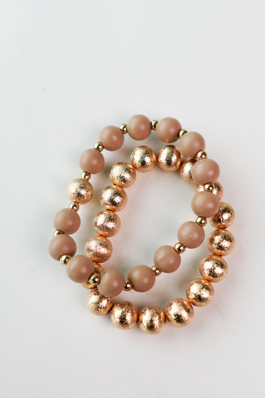 Amber Bracelet Stack in Natural