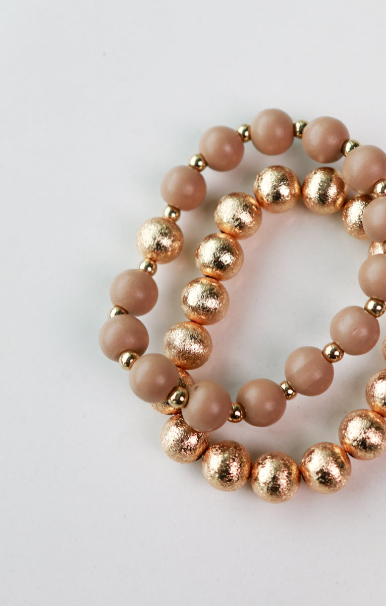 Amber Bracelet Stack in Natural
