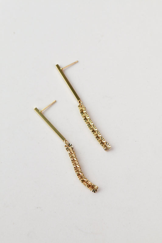 Darcy Bar & Sparkle Chain Earring