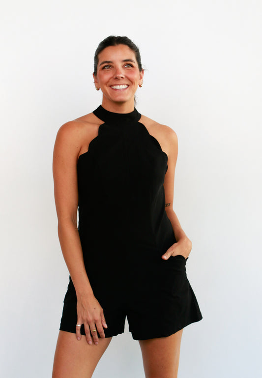 Esme Black Romper