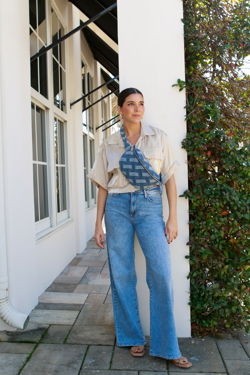 Bradly Cropped Button Down