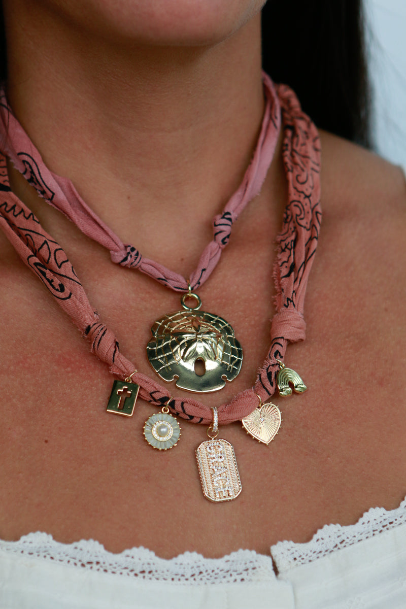 Sand Dollar Bandana Necklace
