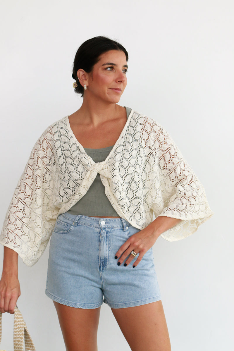 Pebble Path Twist Knit Top