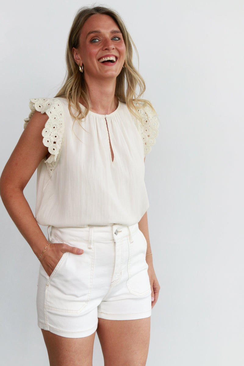 Kayla Cream Blouse