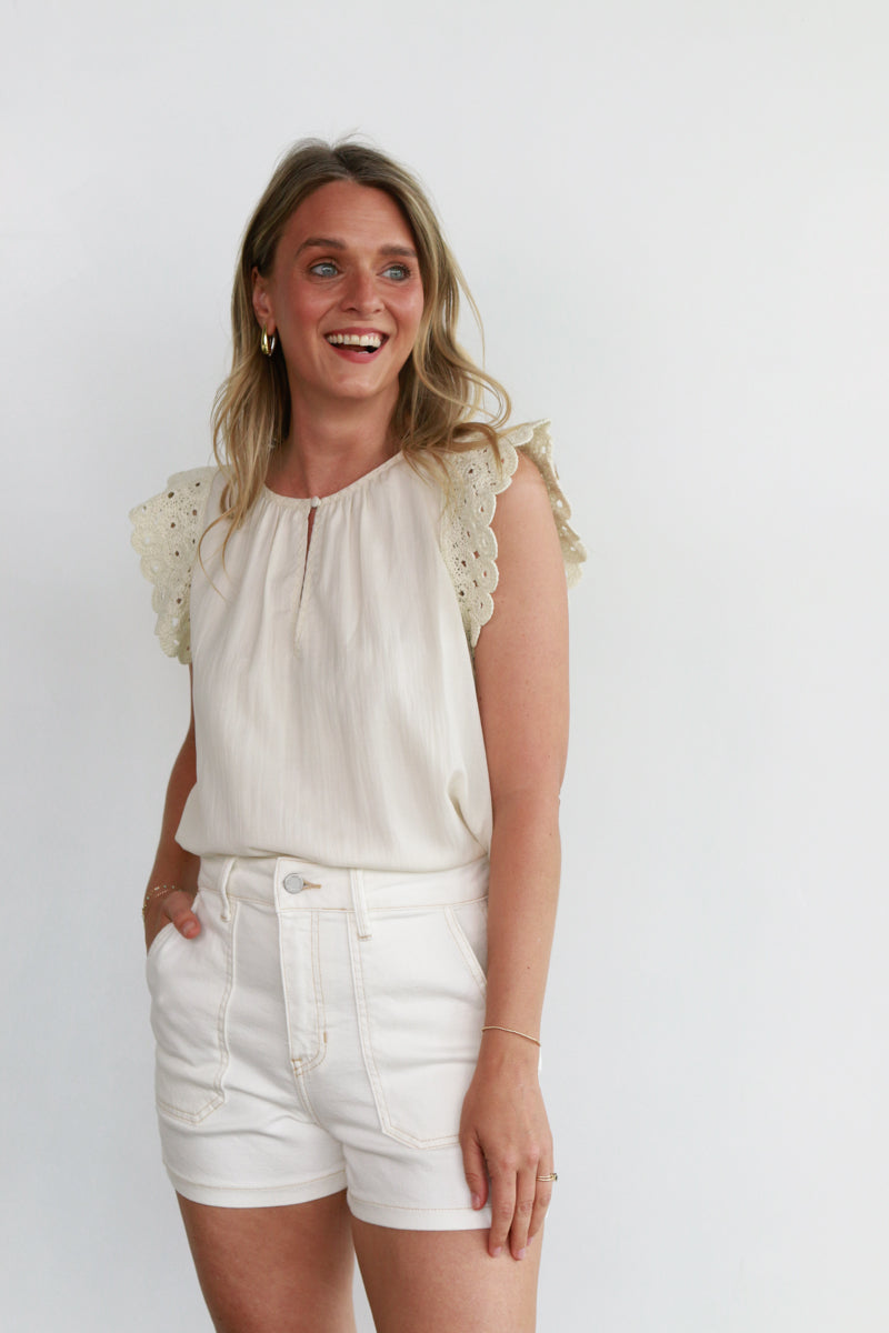 Kayla Cream Blouse