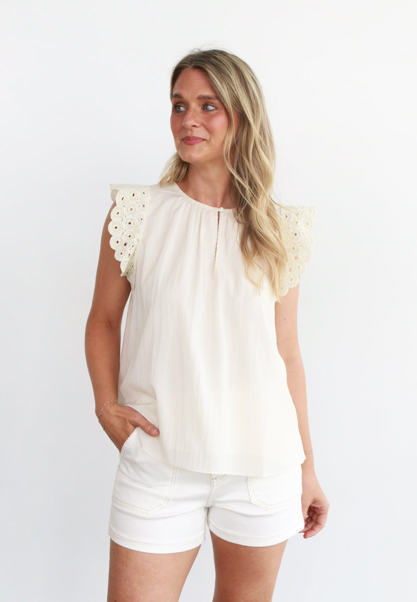 Kayla Cream Blouse