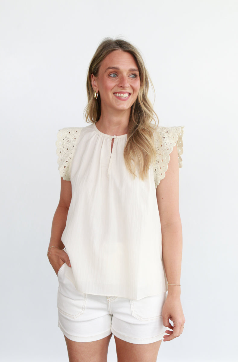 Kayla Cream Blouse