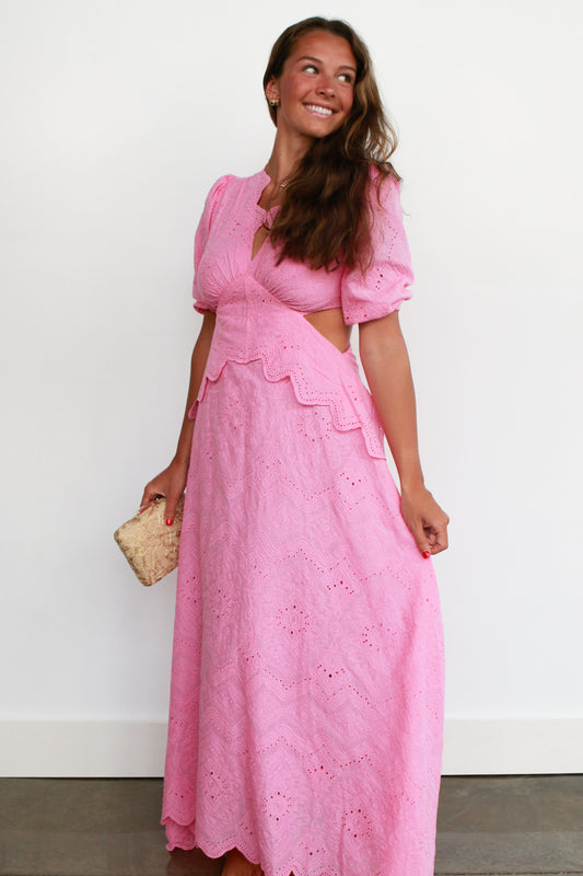 Emily Eyelet Maxi Dress