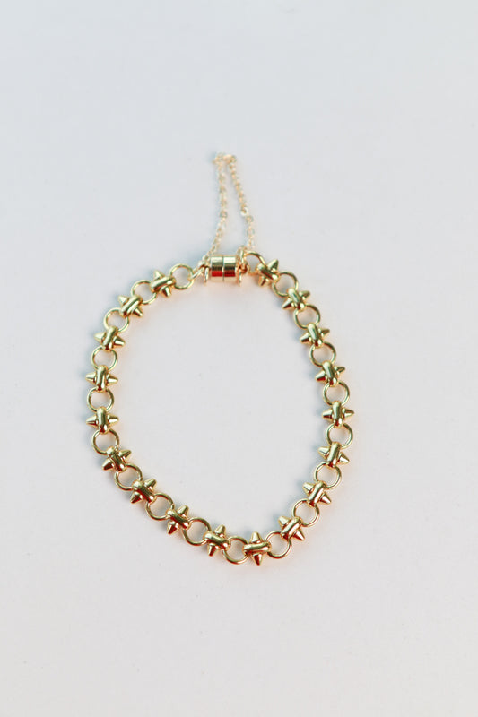 Gold Spike Bracelet