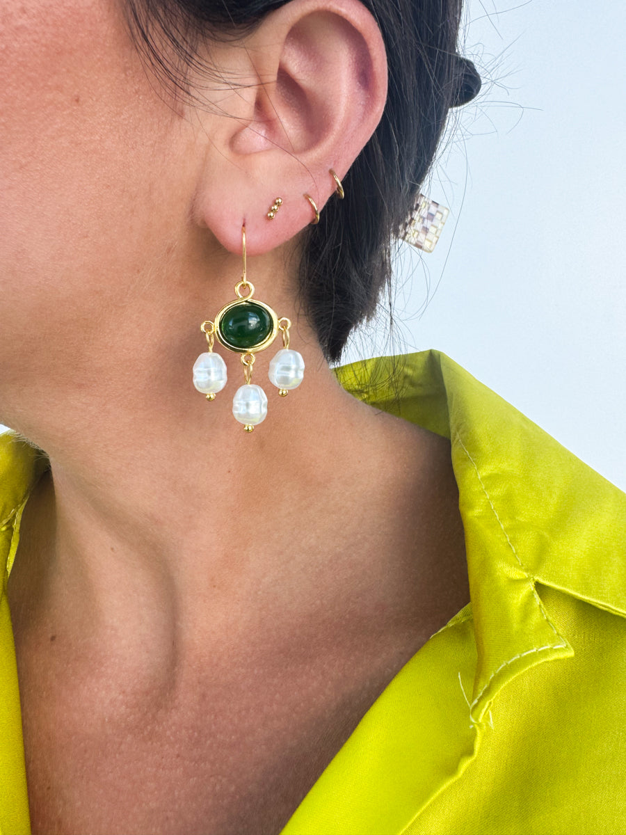 Kaia Emerald Earrings