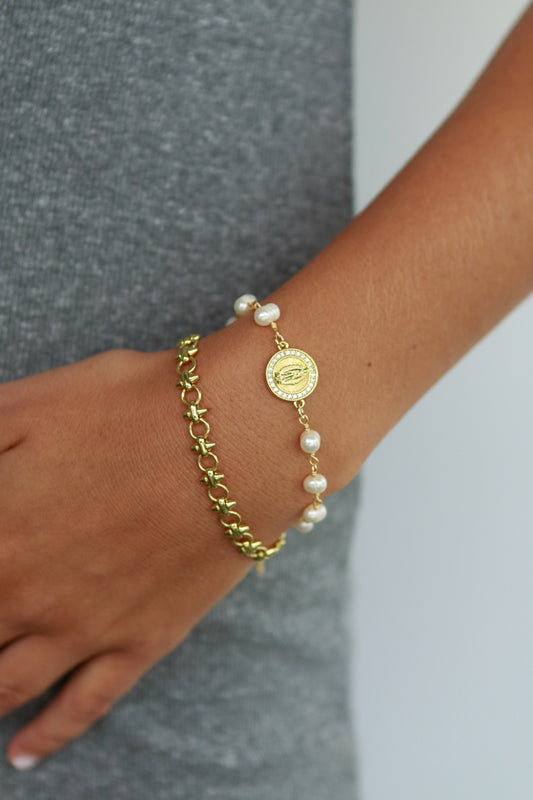 Gold Spike Bracelet