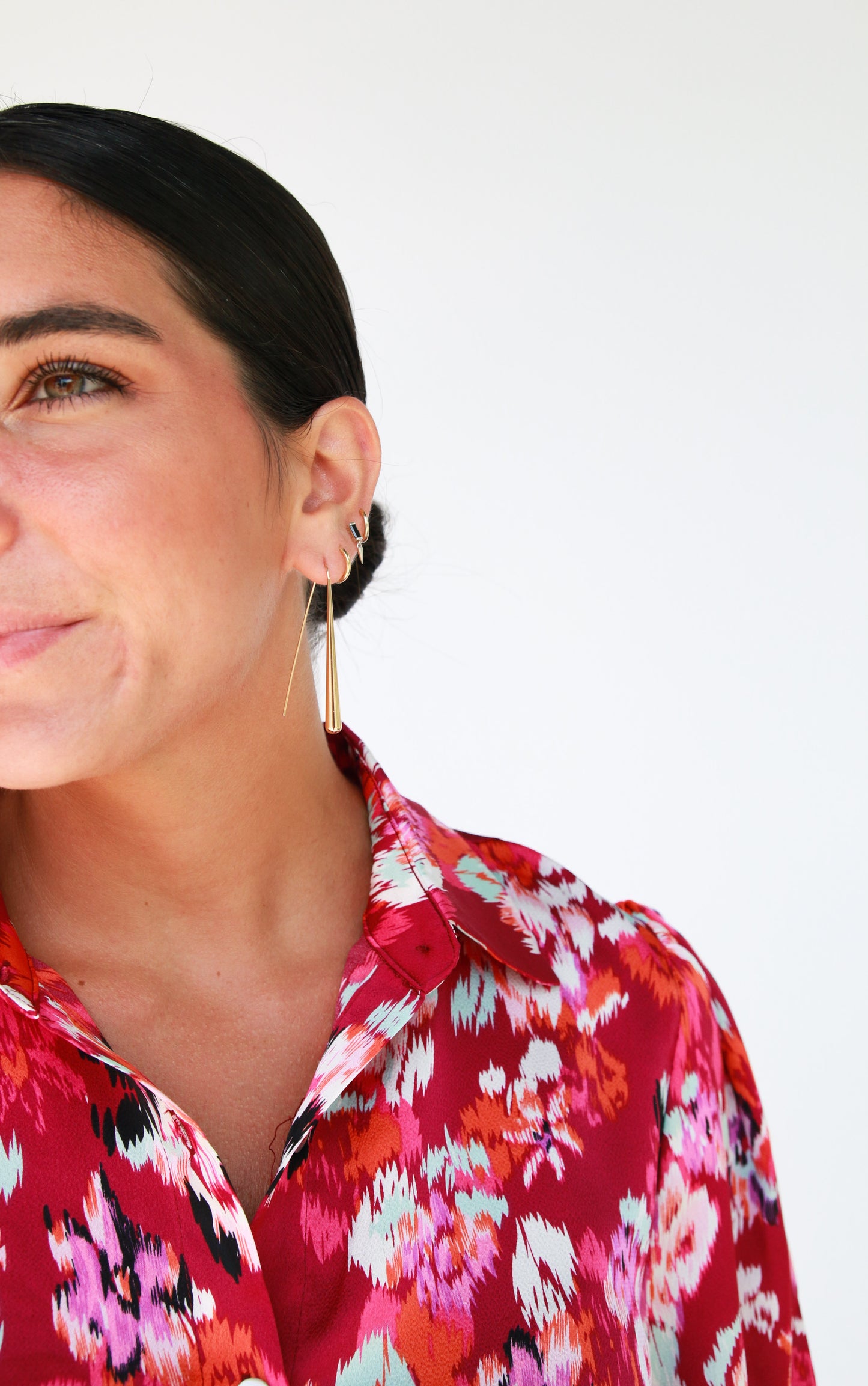 Capri Teardrop Earring in Gold