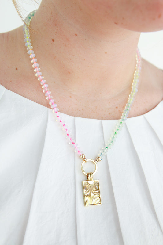 Hand Knotted Neon Necklace