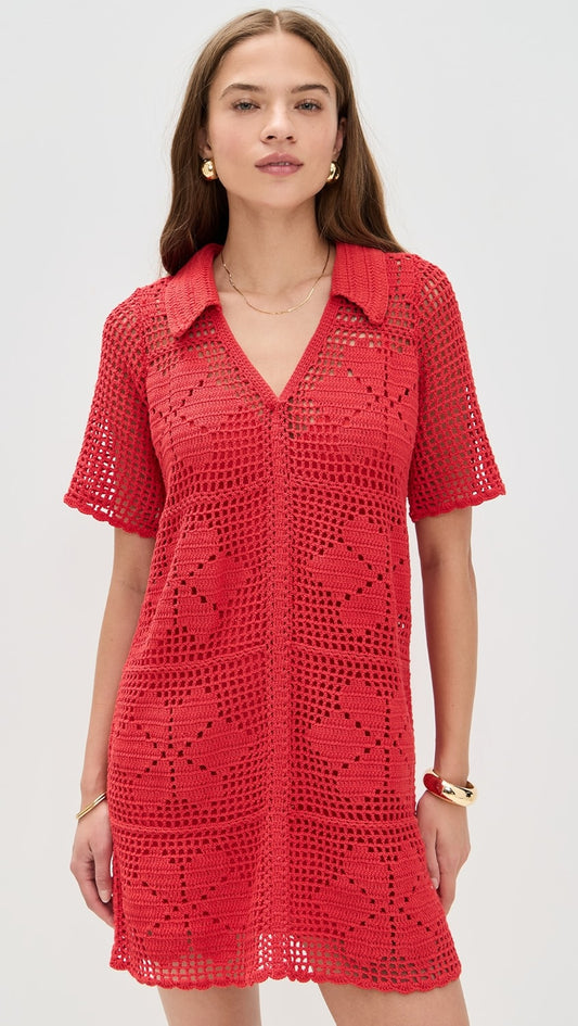 Ileanna Crochet Mini Dress